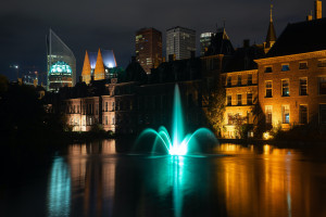 The Hague at Night view