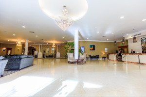 Hotel lobby view