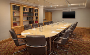 The Library, maximum 26 Boardroom style view