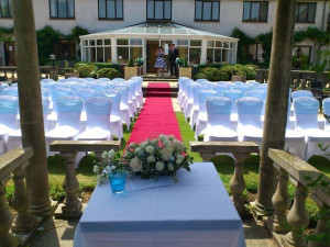 Outdoor Wedding ceremony view