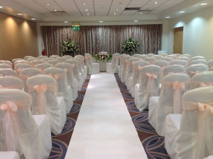 University Wedding Ceremony view