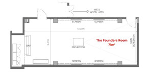 Founders Room - Floorplan view