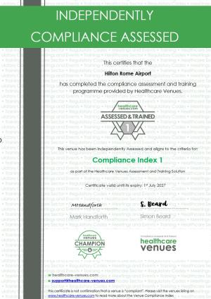 Compliance Index Certificate view