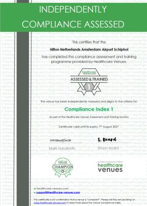Compliance Index Certificate view