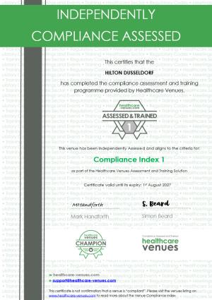 Compliance Index Certificate view