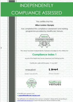 Compliance Index Certificate view